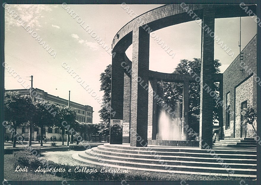 Lodi Città Acquedotto Collegio Cazzulani Foto FG cartolina JK2895 – fronte