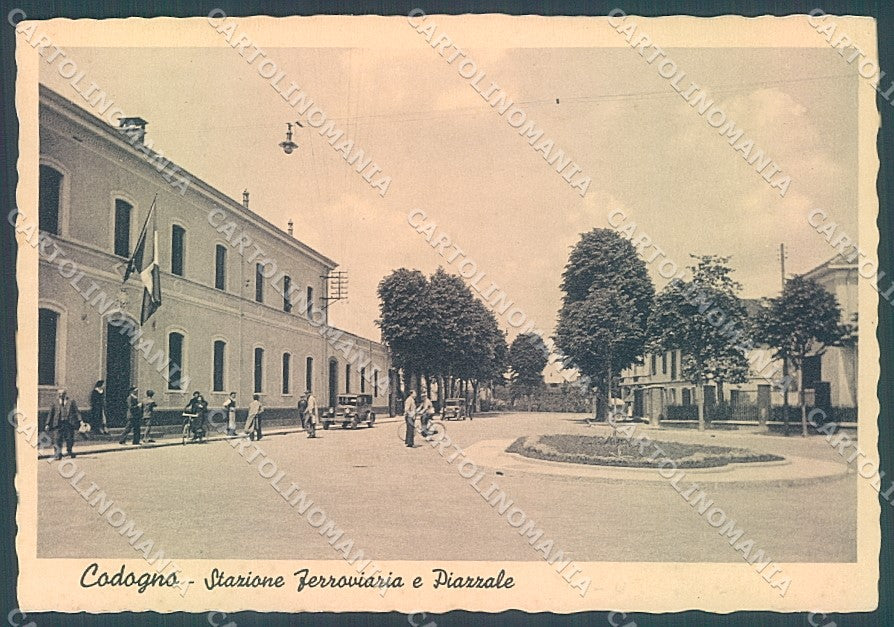 Lodi Codogno Stazione Ferroviaria Piazzale FG cartolina JK2898 – fronte