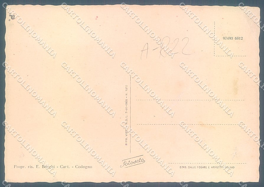 Lodi Codogno Stazione Ferroviaria Piazzale FG cartolina JK2898 – retro