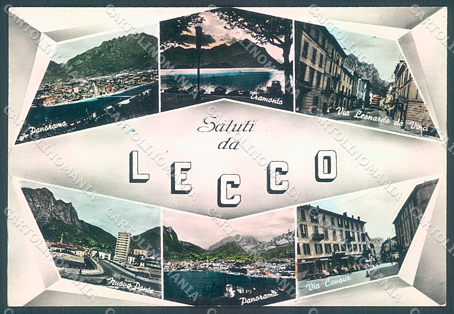 Lecco Città saluti da Foto FG cartolina JK2900 – fronte