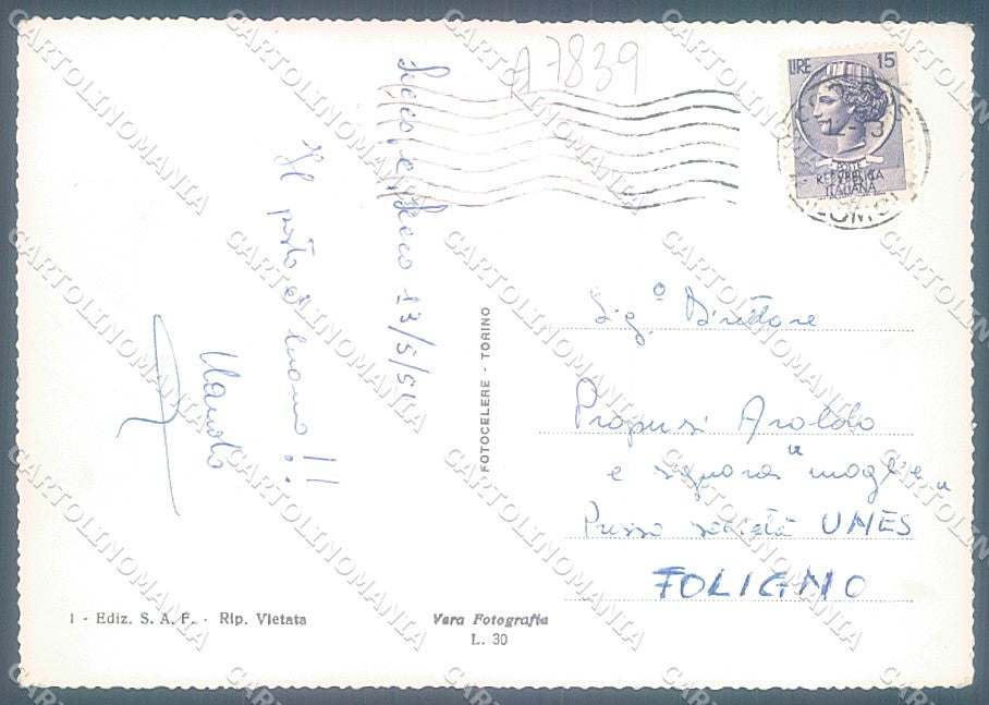 Lecco Città Foto FG cartolina JK2902 – retro