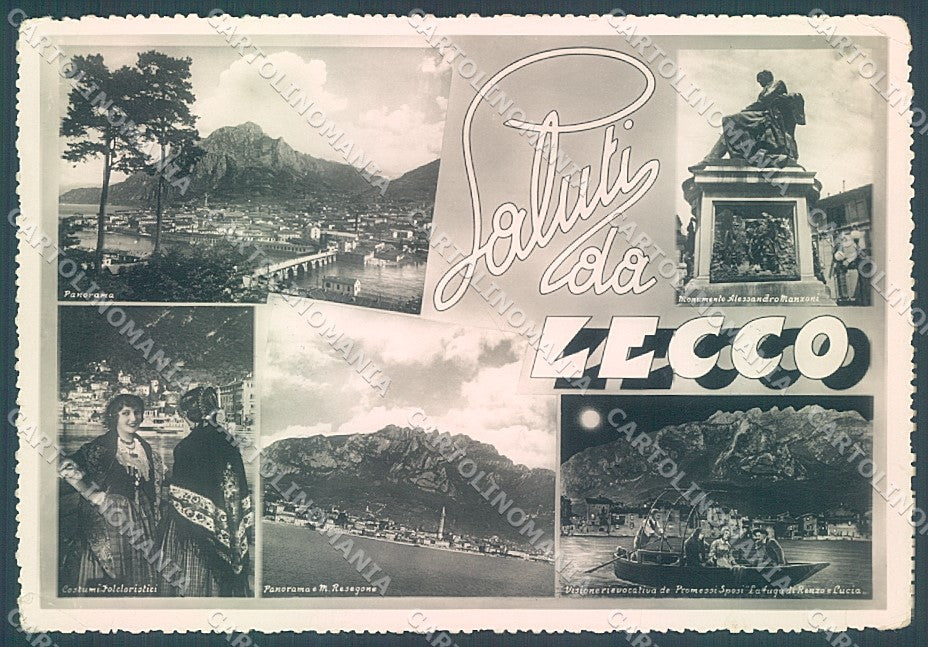 Lecco Città saluti da Foto FG cartolina JK2903 – fronte