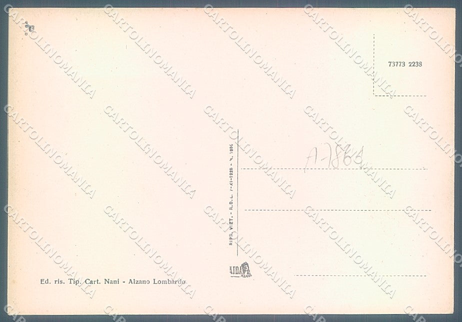 Bergamo Alzano Lombardo Asilo Carsana FG cartolina JK2911 – retro