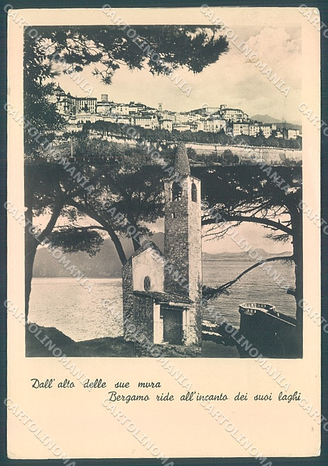 Bergamo Città PIEGHINE Foto FG cartolina JK2913 – fronte