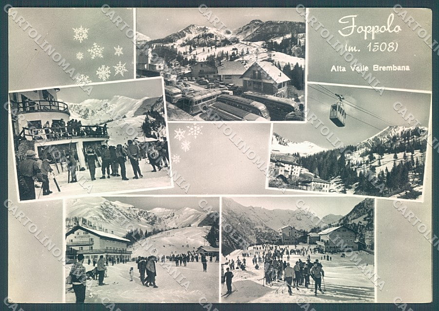 Bergamo Foppolo Valle Brembana Sci Foto FG cartolina JK2920 – fronte