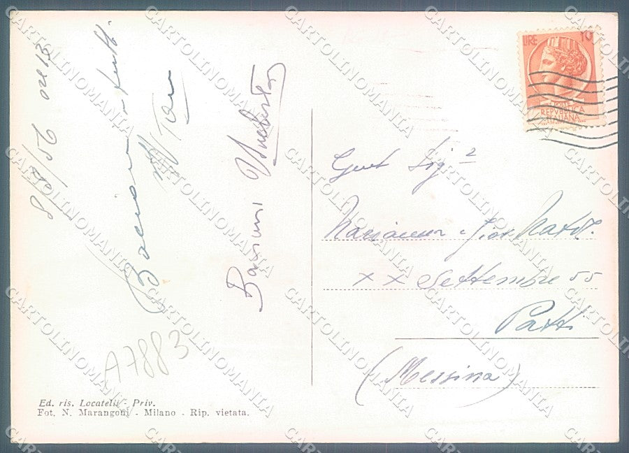 Bergamo Celana Collegio Foto FG cartolina JK2921 – retro