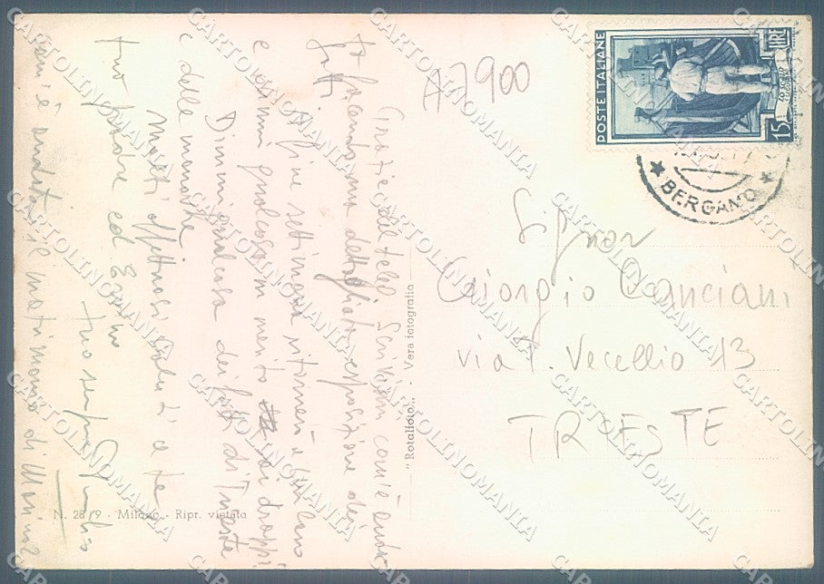 Bergamo S. Giovanni Bianco Foto FG cartolina JK2932 – retro