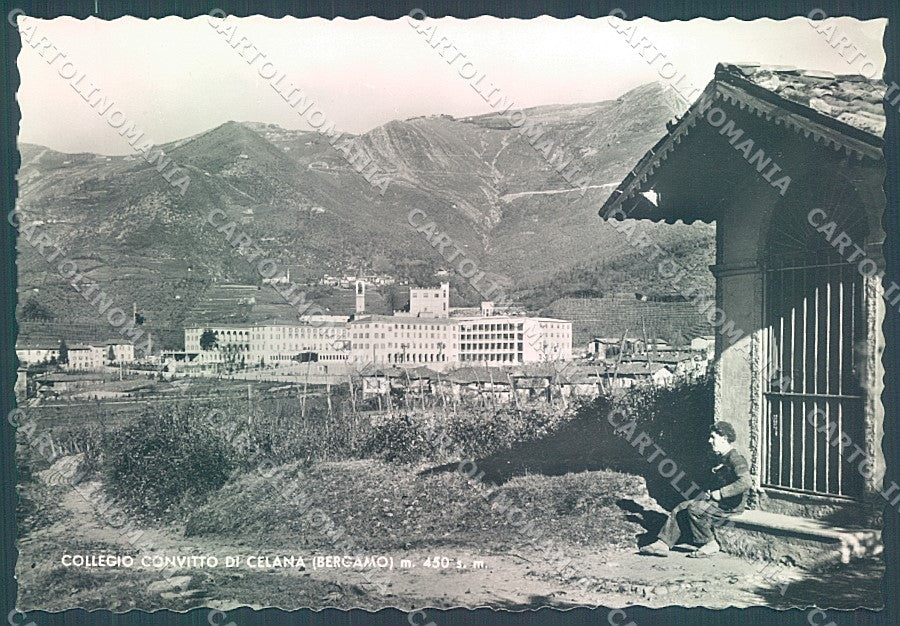 Bergamo Celana Collegio Convitto Foto FG cartolina JK2933 – fronte