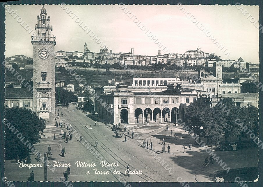 Bergamo Città Torre dei Caduti Foto FG cartolina JK2941 – fronte