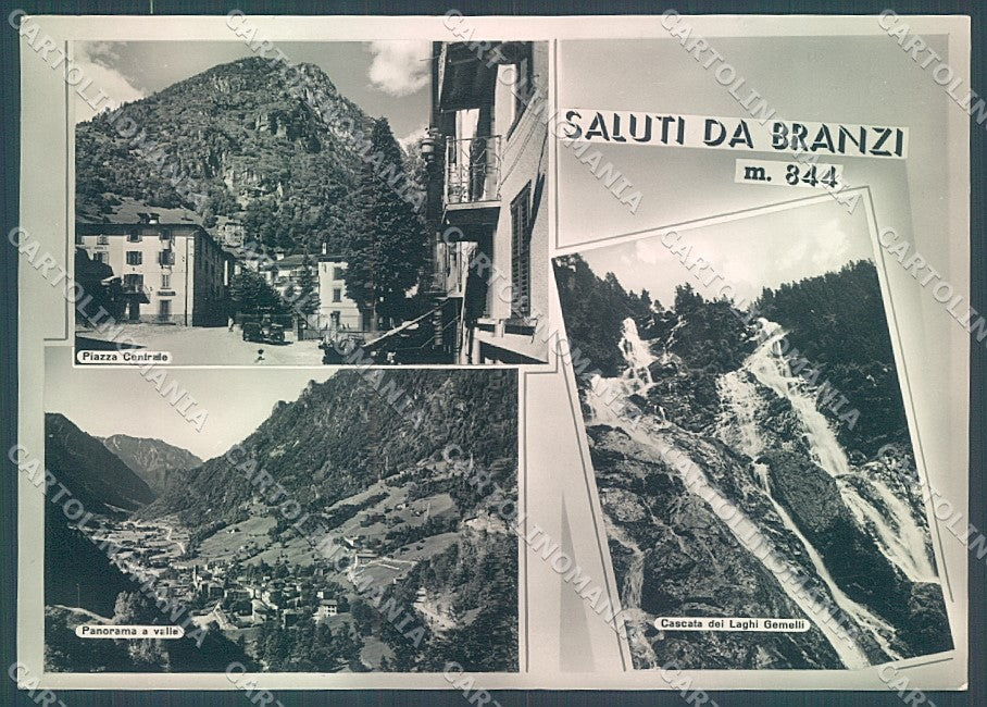 Bergamo Branzi saluti da Foto FG cartolina JK2948 – fronte