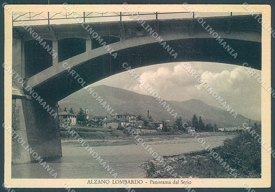 Bergamo Alzano Lombardo Ponte Serio FG cartolina JK2950 – fronte