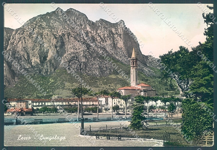 Lecco Città Lungolago PIEGHINA Foto FG cartolina JK2969 – fronte