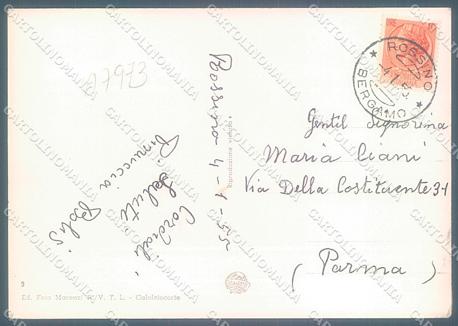 Lecco Calolziocorte Foto FG cartolina JK2970 – retro