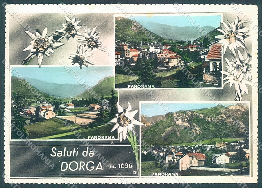 Bergamo Dorga Edelweiss saluti da PIEGHE Foto FG cartolina JK2976 – fronte