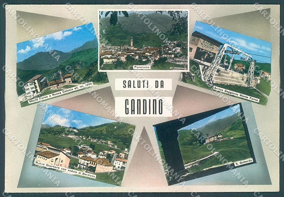 Bergamo Gandino Foto FG cartolina JK2992 – fronte