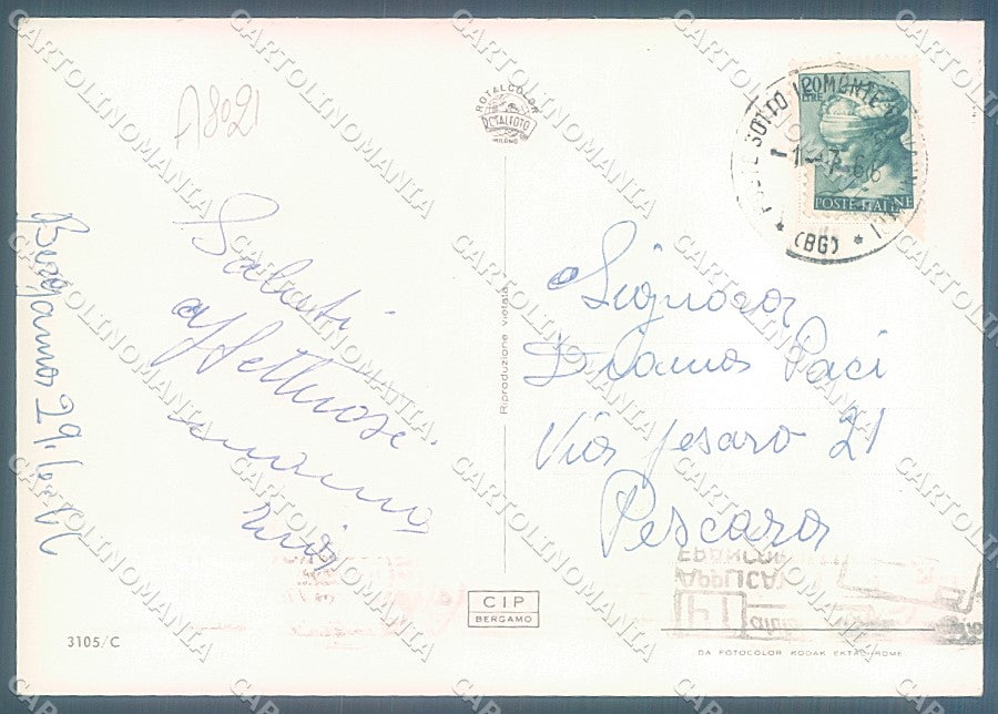 Bergamo Sotto il Monte Papa Giovanni XXIII saluti da Foto FG cartolina JK2998 – retro