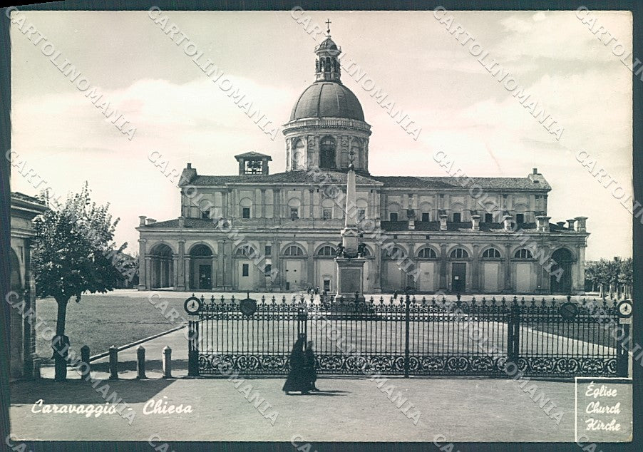 Bergamo Caravaggio Chiesa Foto FG cartolina JK2999 – fronte