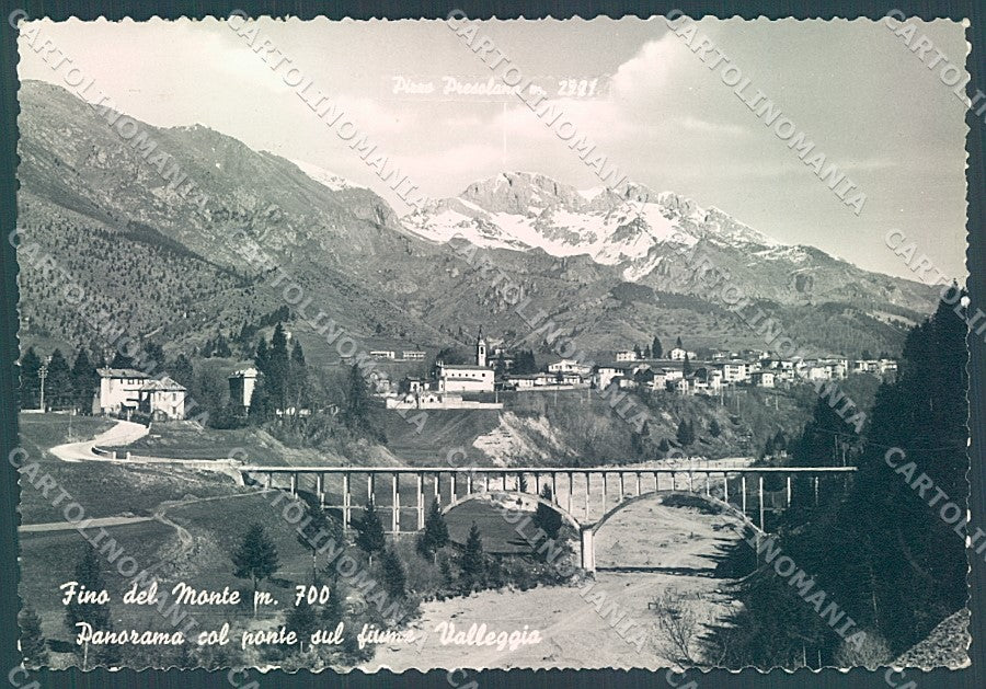 Bergamo Fino del Monte Ponte Fiume Valleggio Foto FG cartolina JK3004 – fronte
