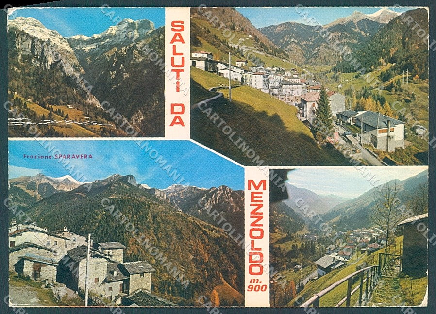 Bergamo Mezzoldo saluti da PIEGHE Foto FG cartolina JK3005 – fronte