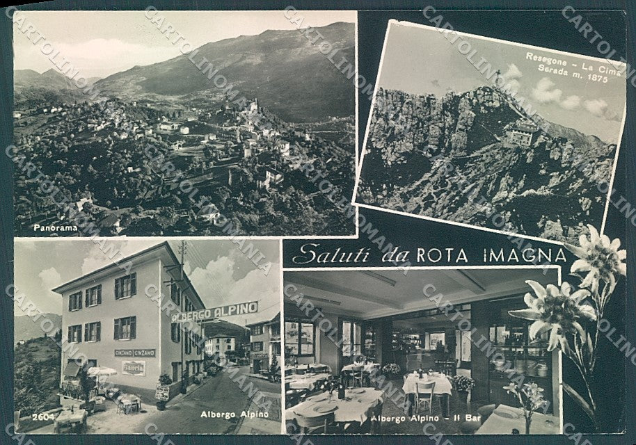 Bergamo Rota Imagna Albergo Alpino Foto FG cartolina JK3007 – fronte