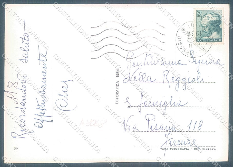 Lucca Viareggio Barca a Vela Spiaggia Foto FG cartolina JK3020 – retro