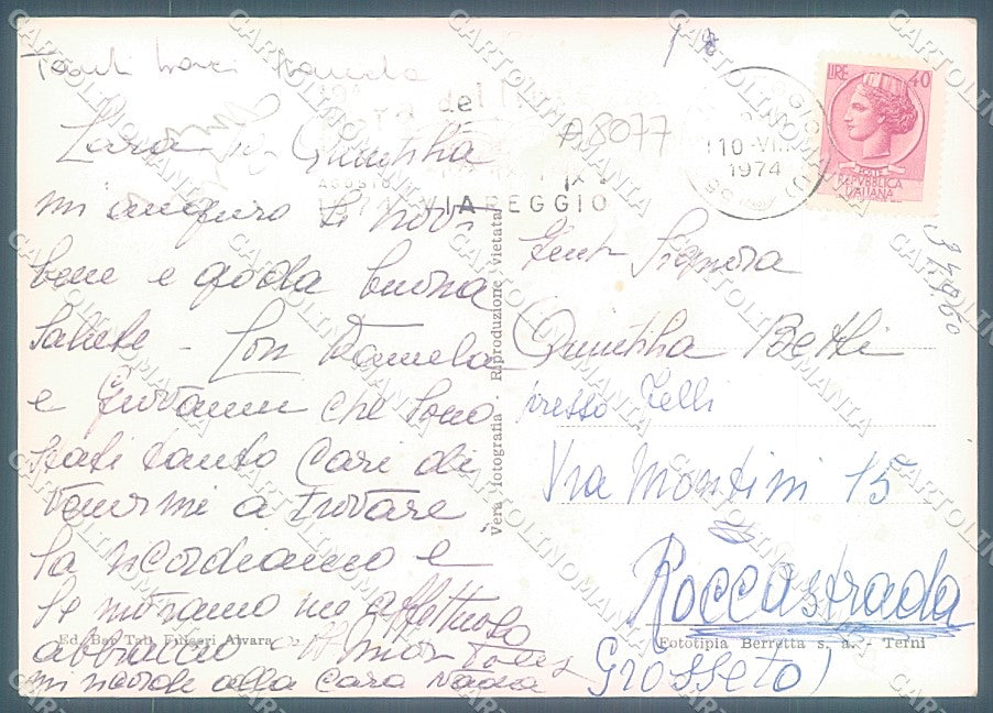 Pisa Cascina Chiesa Parrocchiale Foto FG cartolina JK3024 – retro