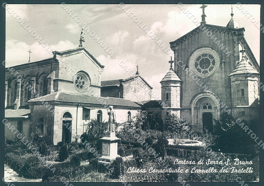 Vibo Valentia Serra San Bruno Chiesa PIEGA Foto FG cartolina JK3039 – fronte