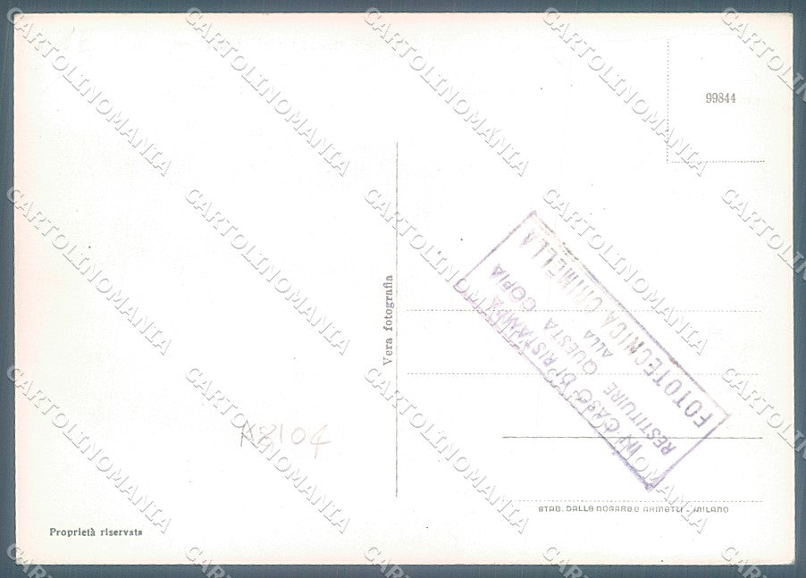 Vibo Valentia Serra San Bruno Chiesa PIEGA Foto FG cartolina JK3039 – retro