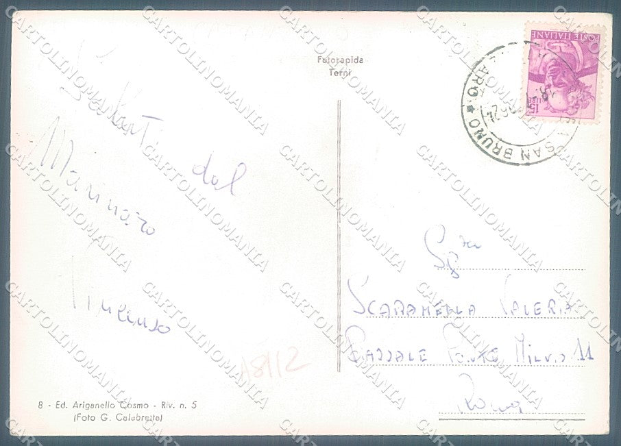 Vibo Valentia Serra San Bruno Laghetto Foto FG cartolina JK3042 – retro
