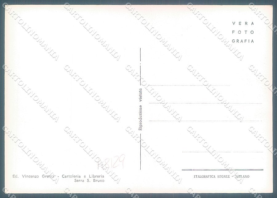 Vibo Valentia Serra San Bruno Kursall Ente Turismo Foto FG cartolina JK3050 – retro