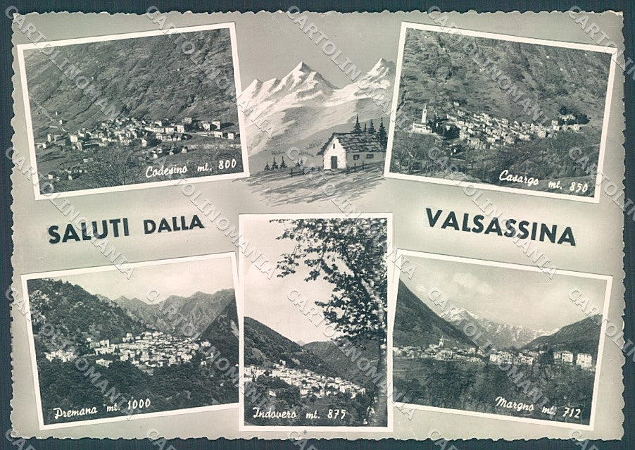 Lecco Valsassina saluti da Foto FG cartolina JK3061 – fronte