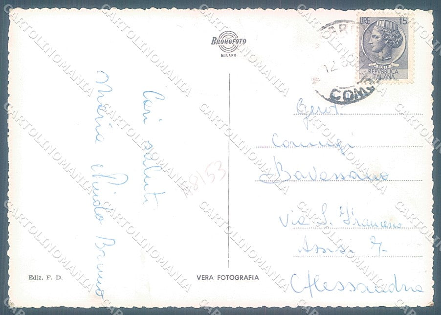 Lecco Valsassina saluti da Foto FG cartolina JK3061 – retro