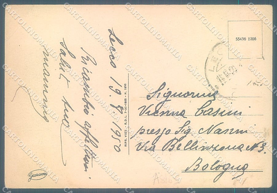 Lecco Città PIEGA ANGOLO FG cartolina JK3067 – retro