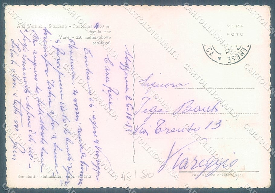 Lucca Stazzema Foto FG cartolina JK3075 – retro