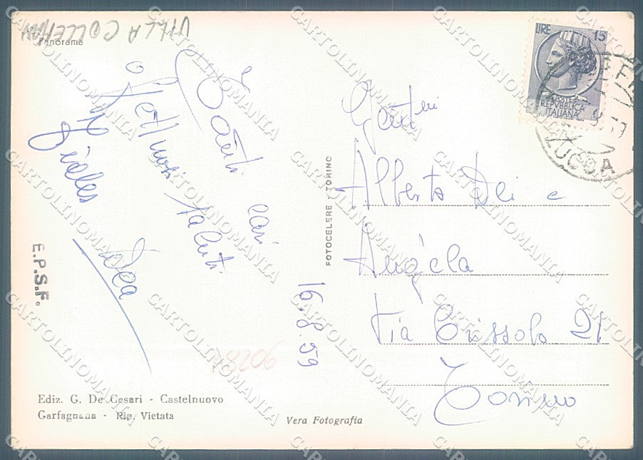 Lucca Corfino Garfagnana Foto FG cartolina JK3083 – retro