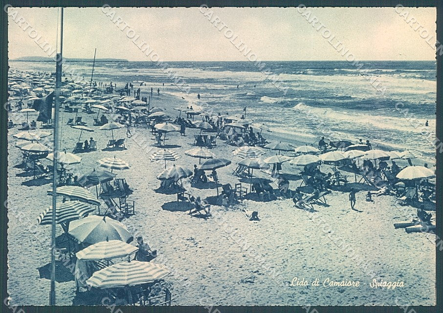 Lucca Lido di Camaiore Spiaggia FG cartolina JK3085 – fronte