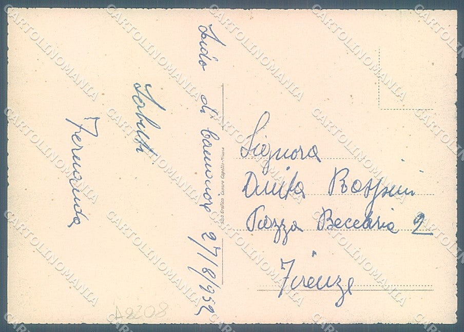Lucca Lido di Camaiore Spiaggia FG cartolina JK3085 – retro