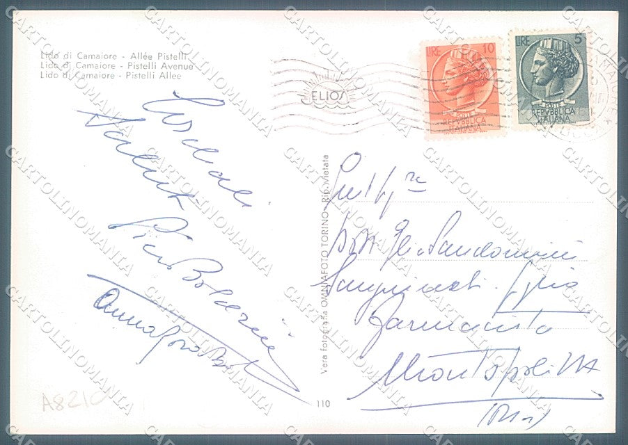 Lucca Lido di Camaiore Foto FG cartolina JK3087 – retro