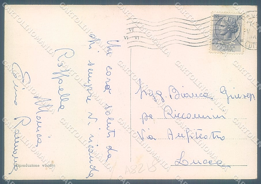 Lucca Lido di Camaiore PIEGATA FG cartolina JK3089 – retro