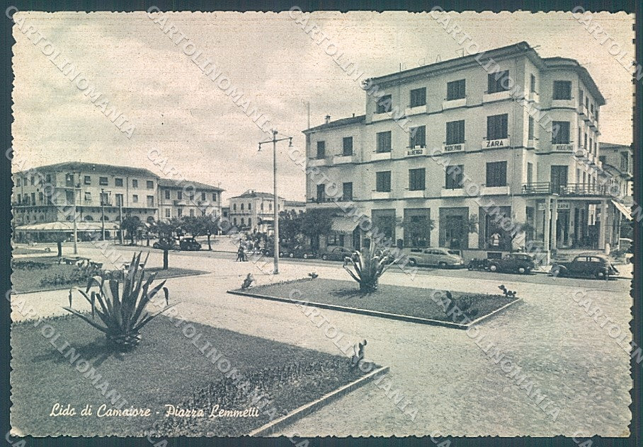 Lucca Lido di Camaiore Piazza Lemmetti Albergo Zara FG cartolina JK3091 – fronte