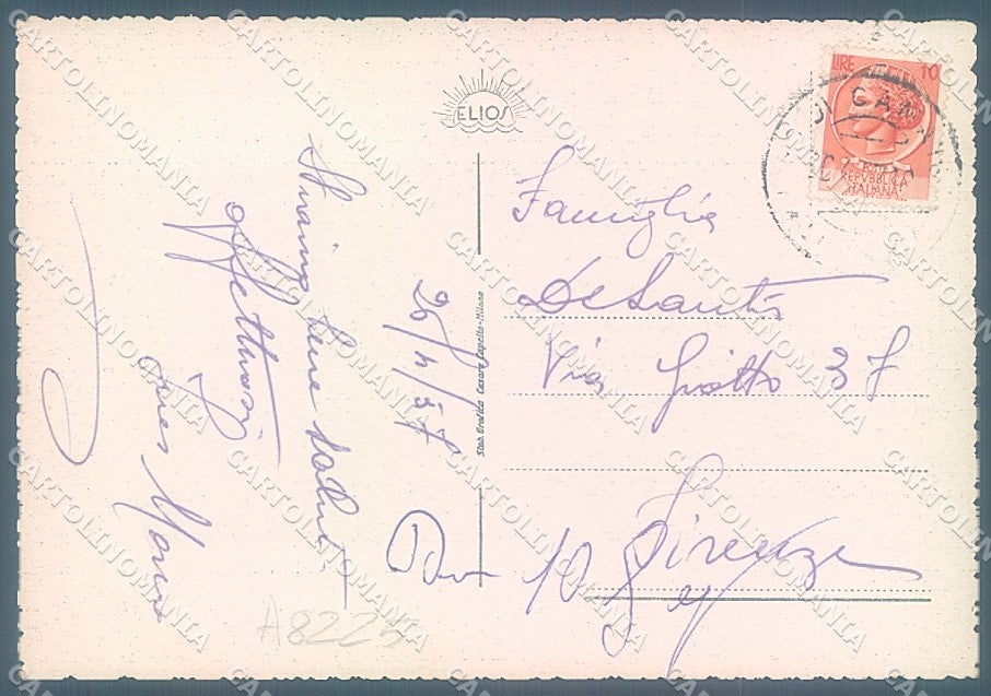 Lucca Lido di Camaiore Piazza Lemmetti Albergo Zara FG cartolina JK3091 – retro