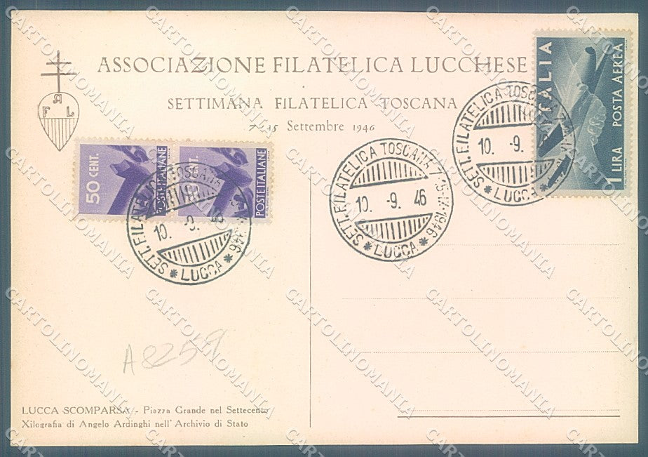 Lucca Città Associazione Filatelica FG cartolina JK3101 – retro