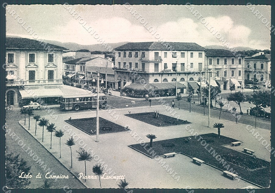 Lucca Lido di Camaiore Piazza Lemmetti FG cartolina JK3108 – fronte
