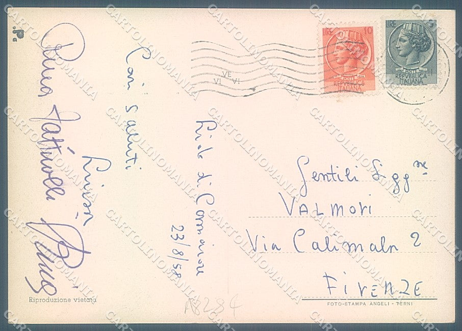 Lucca Lido di Camaiore saluti da FG cartolina JK3111 – retro