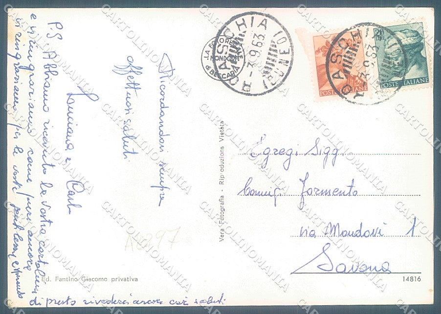 Cuneo Roaschia Foto FG cartolina JK3117 – retro