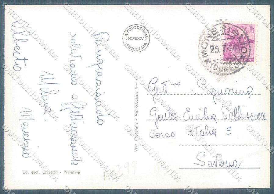 Cuneo Monesiglio Foto FG cartolina JK3119 – retro