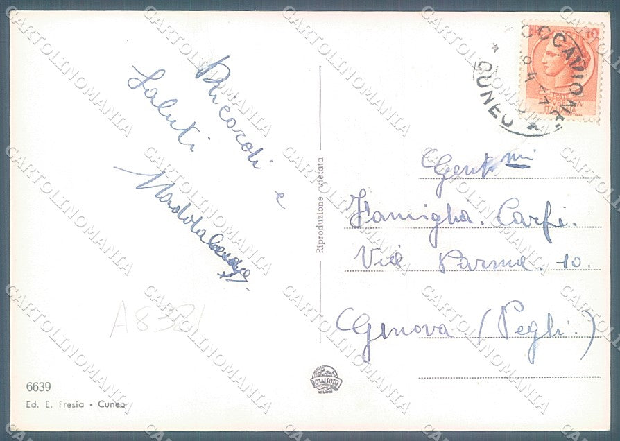 Cuneo Roccavione Foto FG cartolina JK3129 – retro