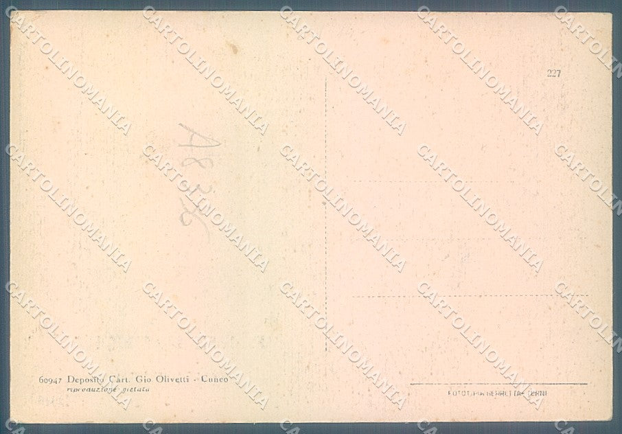 Cuneo Ponte Marmora Valle Macra FG cartolina JK3138 – retro