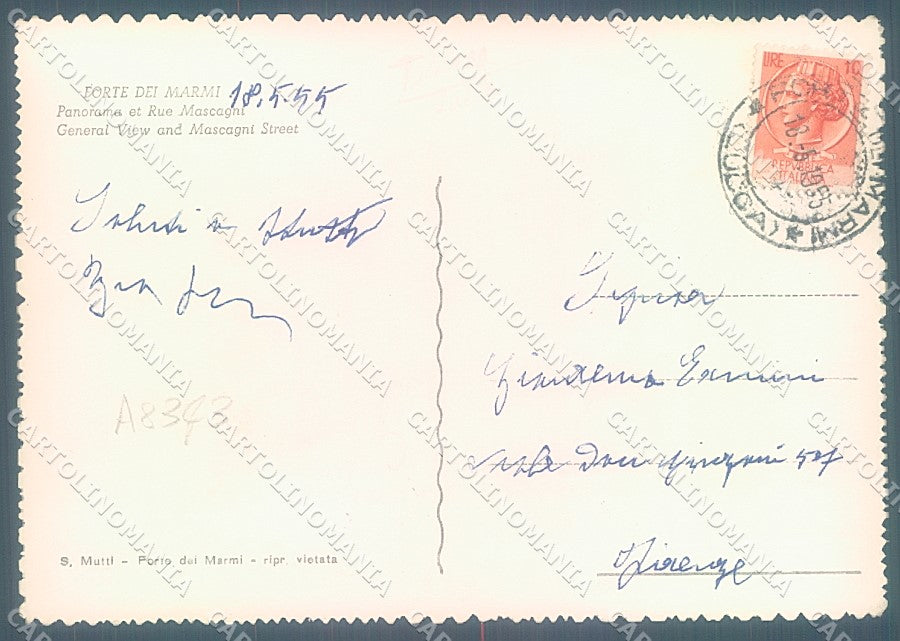 Lucca Forte dei Marmi Foto FG cartolina JK3143 – retro