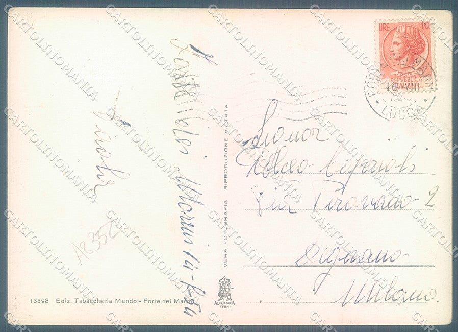Lucca Forte dei Marmi Ristorante Alterocca 13898 Foto FG cartolina JK3147 – retro